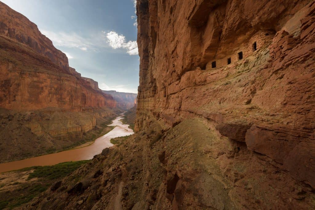 Nankoweap Granaries part of Conserving Grand Canyon. With Arizona Raft Adventures.